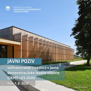Javni poziv DEMO LES 2026 – razpis za leseno gradnjo